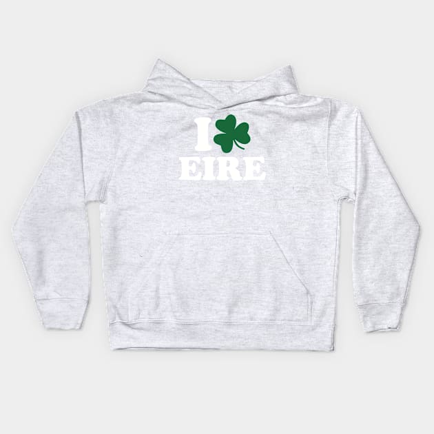 I love Eire Ireland Kids Hoodie by Designzz